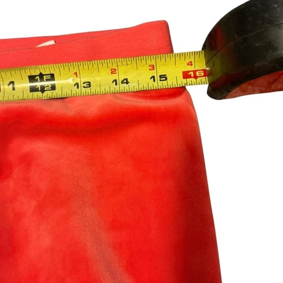 Juicy Couture Red Track Pants Velour Joggers - Picture 5 of 7